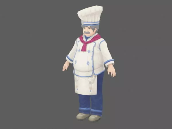 Cartoon Chef 3d model Cartoon Chef 3d model