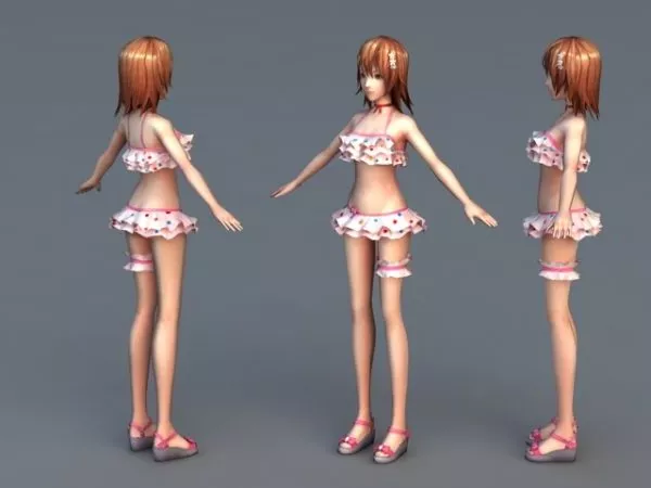 Beach Girl 3d model Beach Girl 3d model