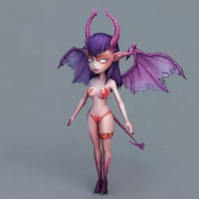 Anime Demon Girl 3d model