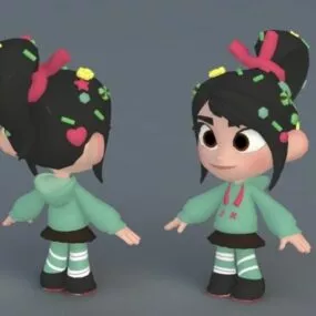 Vanellope Von Schweetz 3d model