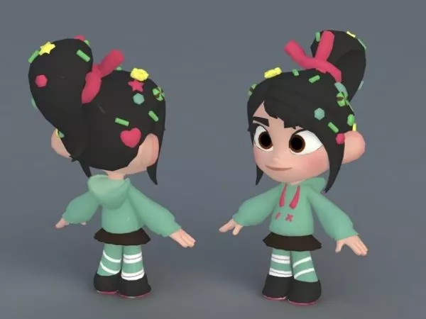 Vanellope Von Schweetz 3d model Vanellope Von Schweetz 3d model