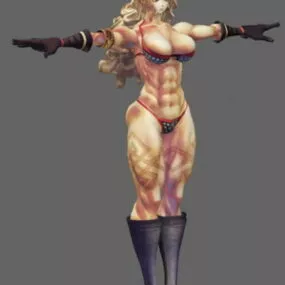 Amazon Female Warrior 3d model
