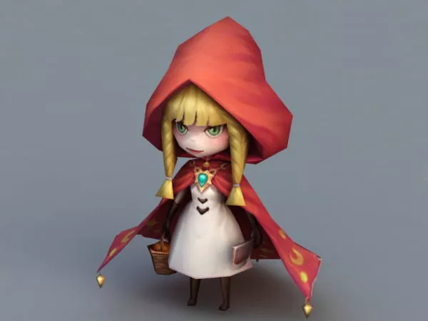 Little Red Riding Hood 3d model Little Red Riding Hood 3d model