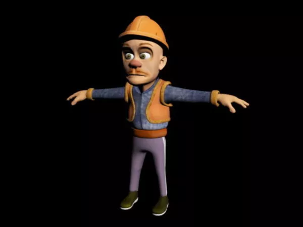 Cartoon Miner 3d model Cartoon Miner 3d model