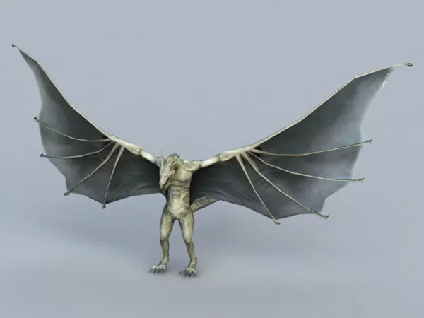 Humanoid Dragon 3d model Humanoid Dragon 3d model