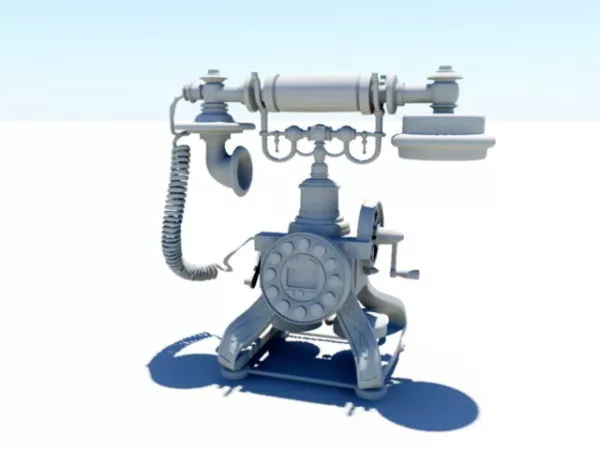 Antique Telephone 3d model Antique Telephone 3d model