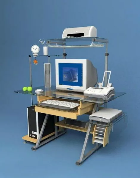 Home Office Computer Workstations 3d model Home Office Computer Workstations 3d model