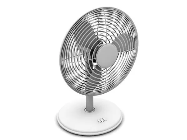 Modern Ceiling Fan Wooden Blade 3d model
