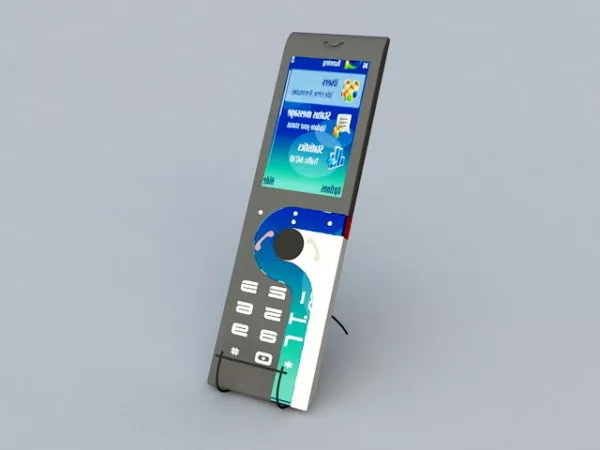 Simple Cell Phone 3d model Simple Cell Phone 3d model