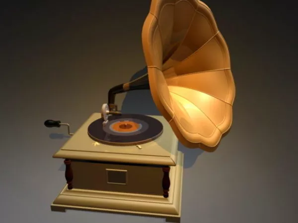 Gramophone Record Player 3d model Gramophone Record Player 3d model