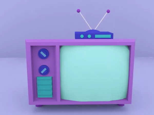Cartoon Tv Set 3d model Cartoon Tv Set 3d model