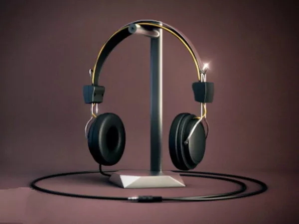 Headphone And Holder 3d model Headphone And Holder 3d model