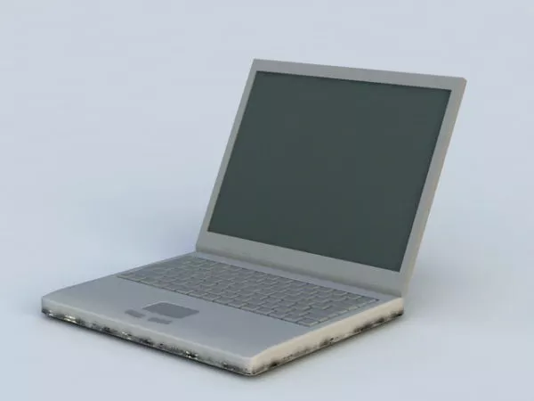 Old Notebook Computer 3d model Old Notebook Computer 3d model