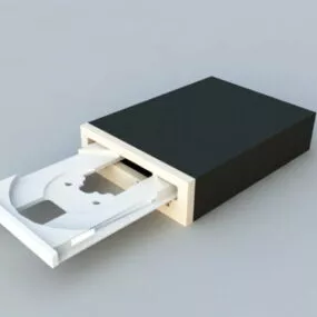 Open Computer Cd-rom 3d model