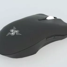 Wireless Mouse Black 3d model