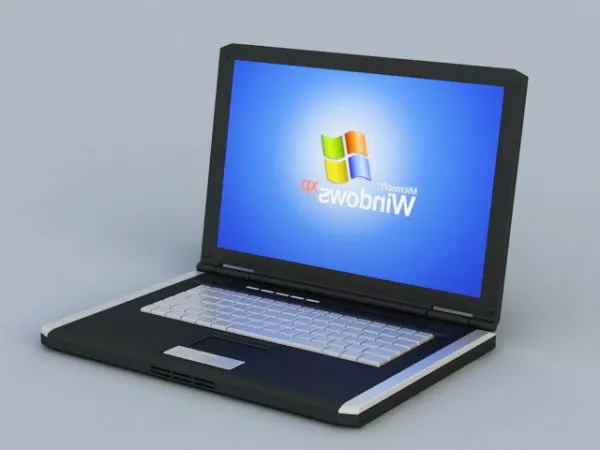 Laptop With Speakers 3d model
