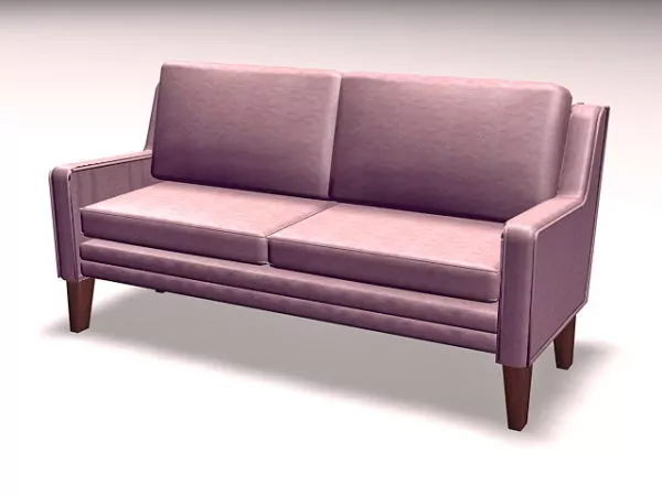 Upholstered Settee Loveseat 3d model Upholstered Settee Loveseat 3d model