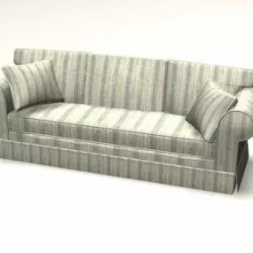 Contemporary Settee Couch 3d model