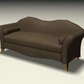 Upholstered Sofa Settee 3d model