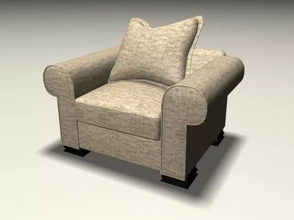 Fabric Sofa Chair 3d model Fabric Sofa Chair 3d model