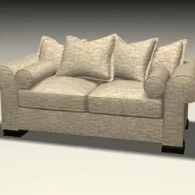 Fabric Sofa Loveseat 3d model