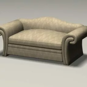 Vintage French Loveseat 3d model