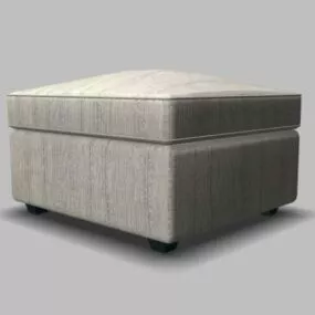 Fabric Ottoman 3d model