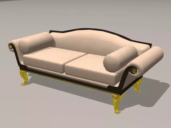 Upholstered Settee 3d model Upholstered Settee 3d model