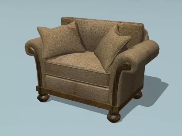 Upholstered Sofa Chair 3d model Upholstered Sofa Chair 3d model