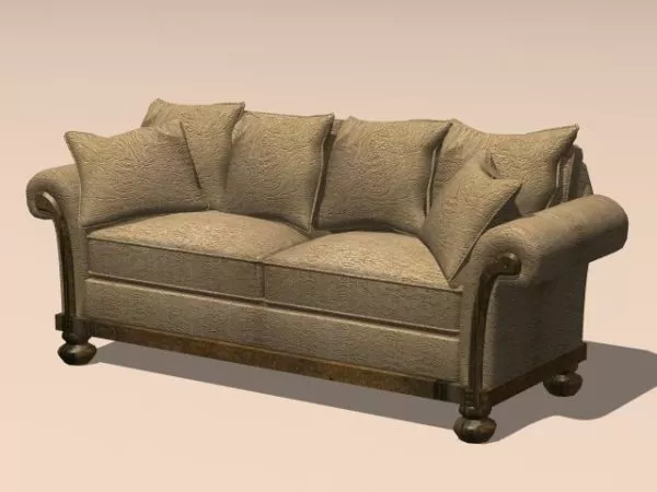 Vintage Loveseat Sofa 3d model Vintage Loveseat Sofa 3d model