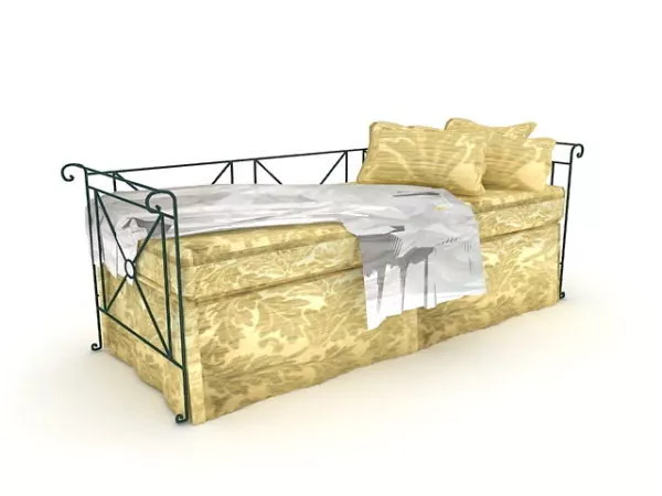 Metal Daybed 3d model Metal Daybed 3d model