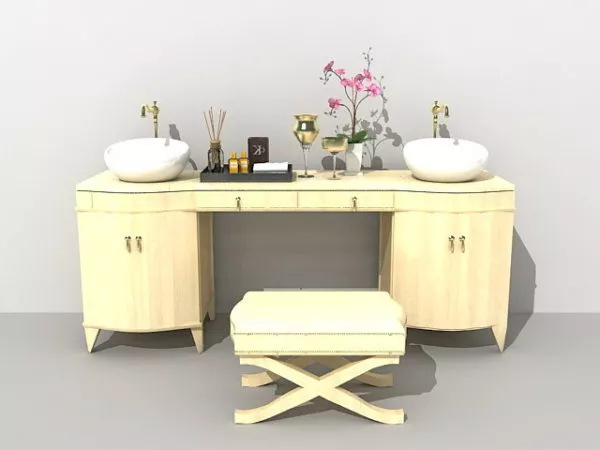 Ong Block Sink Cabinet 3d model
