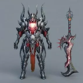 Demon Warrior Rig 3d model
