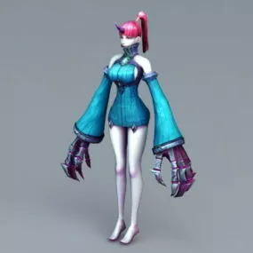 Cyborg Girl 3d model