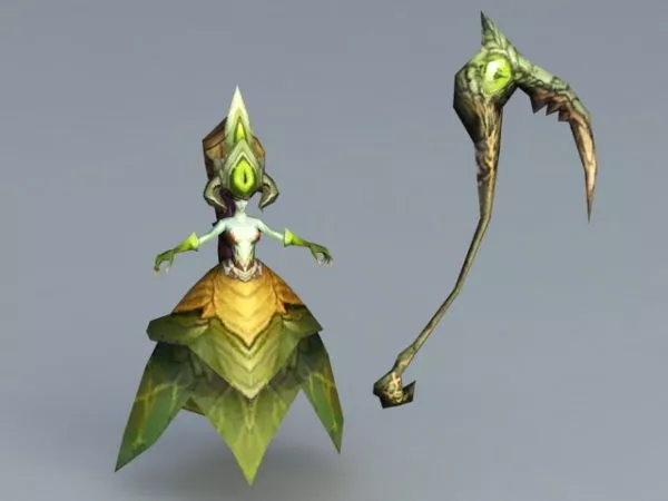 Banshee Creature 3d model Banshee Creature 3d model