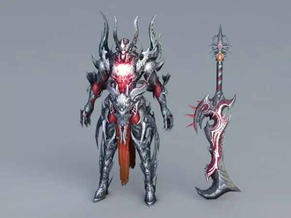 Dark Warrior Art 3d model Dark Warrior Art 3d model