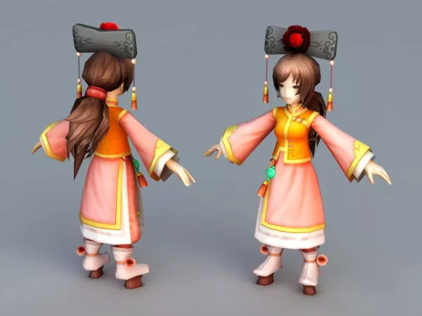 Ancient Chinese Princess 3d model Ancient Chinese Princess 3d model