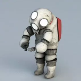 Retro Spaceman 3d model