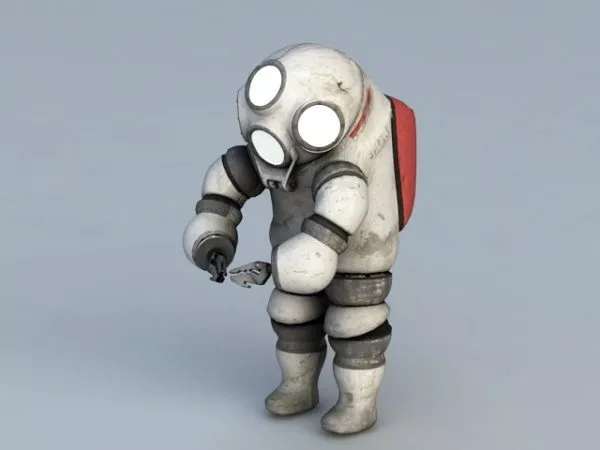 Retro Spaceman 3d model Retro Spaceman 3d model