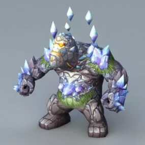 Mountain Giant Rig & Animated 3d model