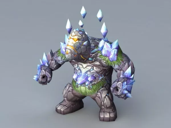 Mountain Giant Rig & Animated 3d model Mountain Giant Rig & Animated 3d model