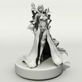 Pathfinder Female Mage 3d model