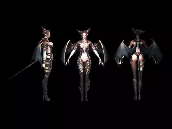 Beautiful Devil Girl 3d model Beautiful Devil Girl 3d model