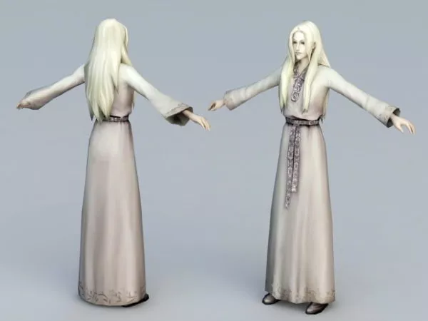 Medieval Lady 3d model Medieval Lady 3d model