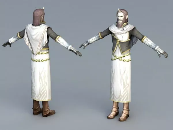 Medieval Merchant 3d model Medieval Merchant 3d model