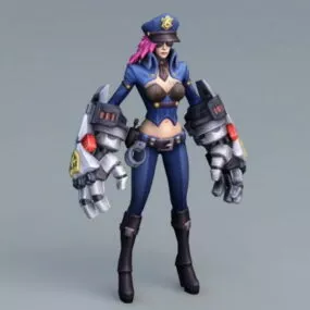 Caitlyn The Sheriff Of Piltover 3d model