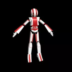Cute Humanoid Robot 3d model