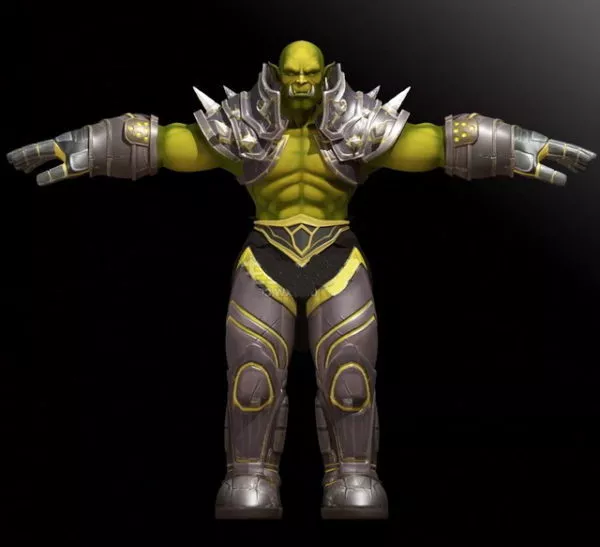 Male Orc Warrior 3d model Male Orc Warrior 3d model