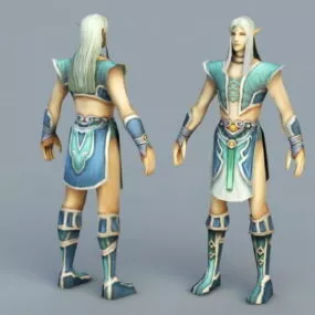 Anime Male Elf 3d model