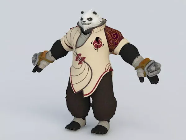 Panda Warrior 3d model Panda Warrior 3d model